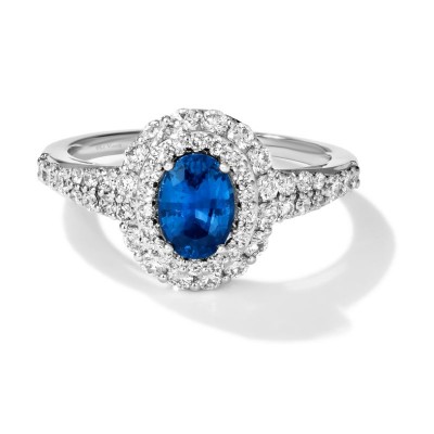 Le Vian Blueberry Sapphire and Vanilla Diamond Ring